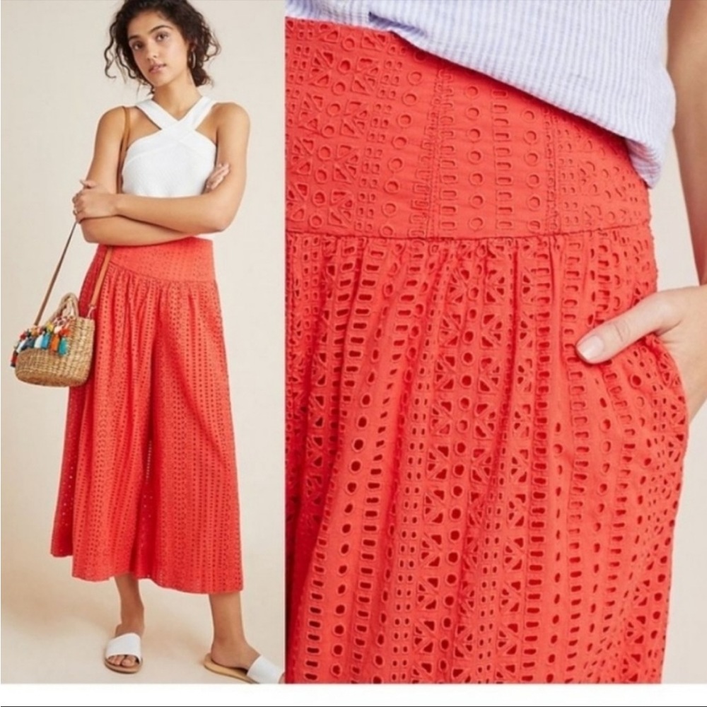 Anthropologie eyelet pants - Picture 2 of 3